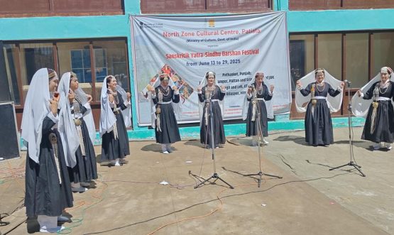 GDC Drass hosts vibrant cultural programme celebrating Sanskritik Yatra-Sindhu Darshan festival.