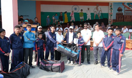 DCPU Kargil Distribute Sports Kits to Child Care Institutions on International Day of Yoga.