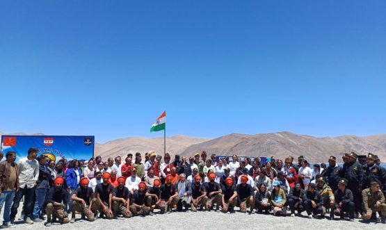 MIMC Leads International Yoga Day 2025 Celebrations at Iconic Pangong Lake.