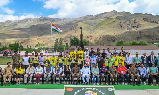Sarhad Shauryathon - a grand event to honour the Kargil heroes held at Drass.