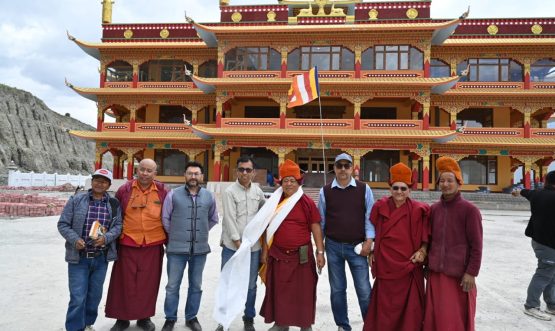 EC Tashi visit villages to review ongoing developmental works in Zanskar.