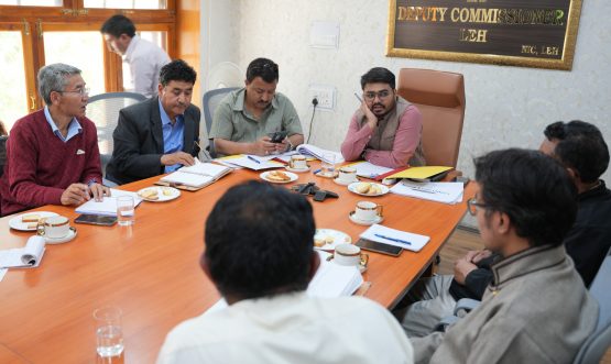 DEO/DC Leh Chairs Review Meeting on Special Summary Revision of Photo Electoral Rolls.