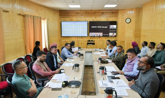 Chief Secretary Dr Pawan Kotwal chairs review meeting on CRIF and other SDP road projects.