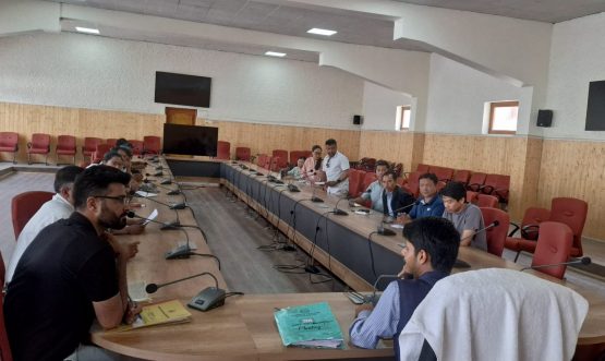 Sub-Divisional Magistrate, Nubra Convenes Meeting on Flash Flood Response Preparedness.