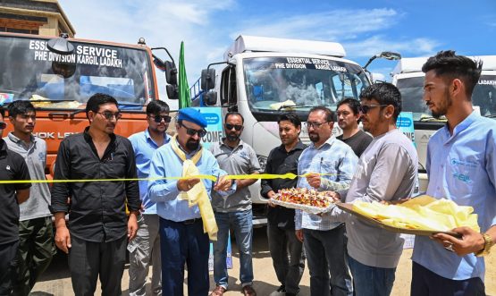 CEC Kargil Flags Off Water Tankers to Boost Drinking Water Facilities in District Kargil.