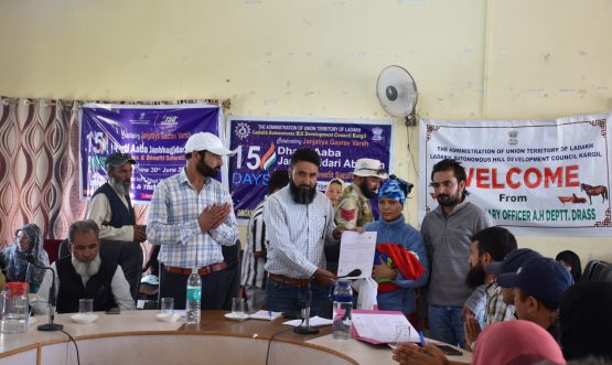 Awareness Drive on Various Schemes Held in Drass Under Janbhagidari Abhiyan.