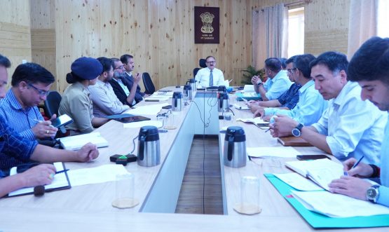 Chief Secretary reviews arrangements for the upcoming visit of His Holiness the Dalai Lama.