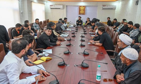 CEC Dr. Mohd Jaffer Akhoon Chairs Meeting to Review Compensation and Progress on NH-301.
