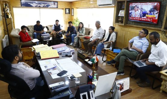 DC Leh Romil Singh Donk convenes meeting regarding Tourism Promotion in Leh.