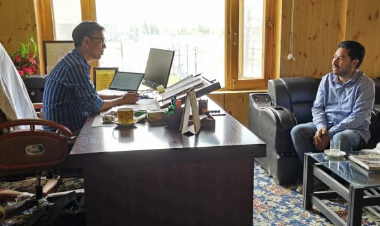 GDC Zanskar’s New Principal Meets EC Tashi to Discuss Education Initiatives.