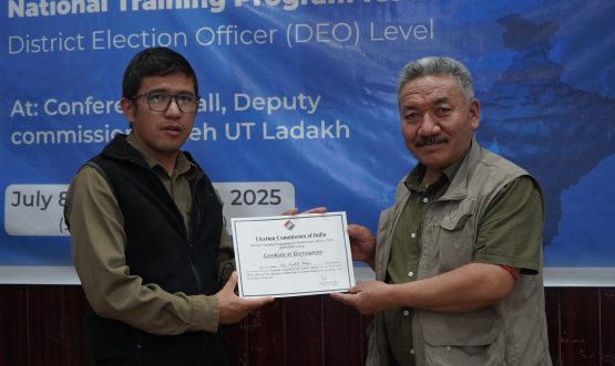 he second day of the National Level Training Program for Booth Level Officers (BLOs) was held today at the Conference Hall, DC Office Leh.