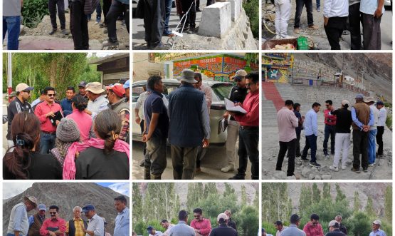 SDM Khaltse Inspects Streamline Implementation of JJM Scheme in Tia and Temisgam Villages.