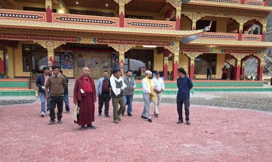 CEC Dr. Mohd Jaffer Akhoon Reviews Arrangements at Karsha Zanskar for Dalai Lama’s Visit.