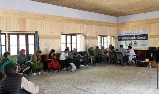 Free Geriatric Health Camp Organized at Housing Colony, Leh.