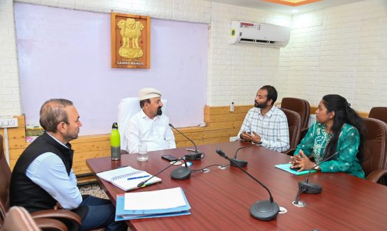 CEC Chairs Meeting with Firgun Social Initiative Foundation to Promote Homestays and Sustainable Tourism in Ladakh.