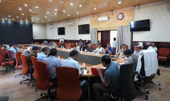 DC Leh Romil Singh Donk chairs review meeting ahead of Independence Day celebrations.
