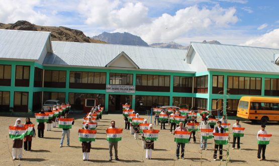 GDC Drass Observes ‘Har Ghar Tiranga’ Campaign with Patriotic Fervour.