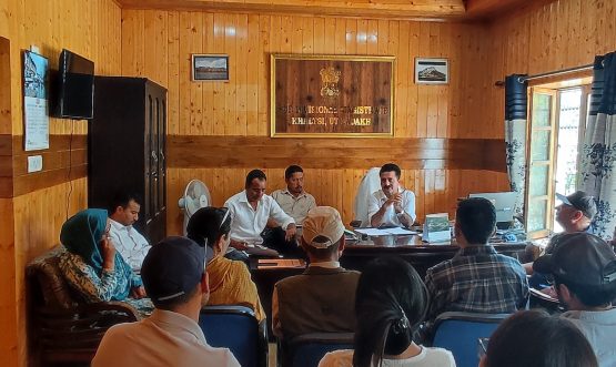 SDM Khaltse Chairs Meeting to Review Preparedness for Independence Day Celebrations.