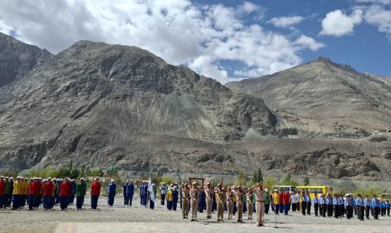 Full Dress Rehearsal of Independence Day Held at Govt. Higher Secondary School, Diskit.