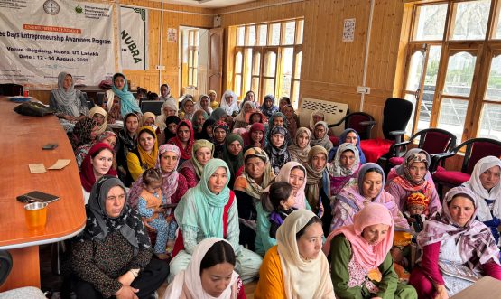Enterprising Ladakh Brings Entrepreneurial Skills to Women in Remote Bogdang Village, Nubra.
