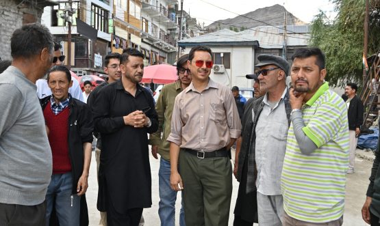 ADC Imteeaz Kacho reviews arrangements for Arbaeen-E- Hussaini in Kargil Town.