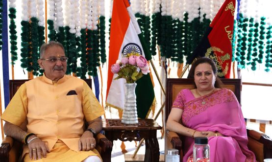 Hon’ble LG Kavinder with First Lady Bindu Gupta during At Home function