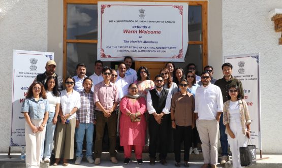The Central Administrative Tribunal (CAT), Jammu Bench, comprising Hon’ble Mr. Sanjeev Gupta, Member (Judicial/HoD), and Hon’ble Mrs. Pragya Sahay Saxena, Member (Administrative), conducted the Circuit Sitting on 23rd August 2025 at the Alternate Dispute Redressal Centre, Melongthang, Leh.