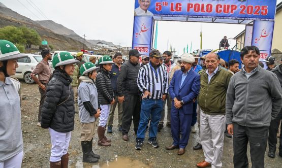 CEC Dr. Jaffer Akhoon Inaugurates 5th LG Horse Polo Tournament in Drass.
