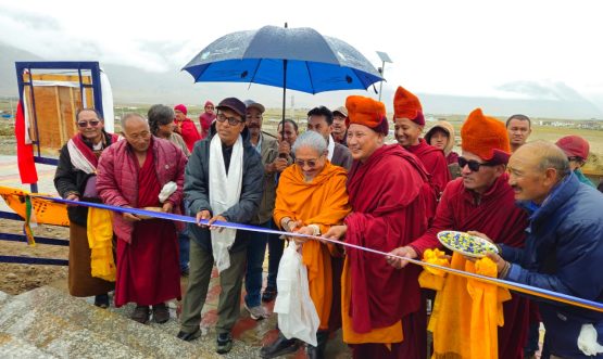 Executive Councillor Er. Punchok Tashi Inaugurates Buddha Statue at Eco Park, Padum.