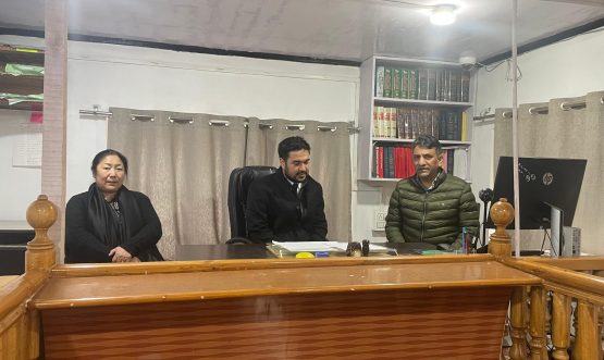 Visit of Hon’ble Shri Justice Mohammad Yousuf Wani Judge, High Court of J&K and Ladakh (Administrative Judge District Kargil) to New District Court Complex at Drass.