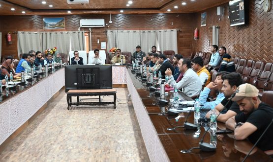 DC Kargil chairs DDMA meeting in view of recent heavy rainfall.