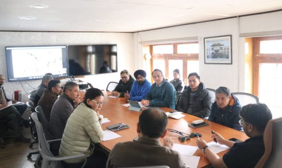 DC Leh Chaired Meeting on 66KV Transmission Line ROW Issues under RDSS Scheme