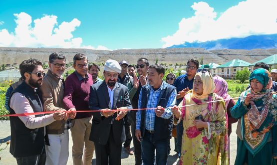 CEC Kargil Attends Mega Kisan Mela 2025 at Kurbathang Kargil, September 04, 2025: Chairman and Chief Executive Councillor (CEC), LAHDC Kargil, Dr. Mohd Jaffer Akhoon, today attended the Mega Kisan Mela 2025 as the Chief Guest. The event was organized by Krishi Vigyan Kendra (KVK)-1, Kargil, at Kurbathang. The program began with a welcome address by Senior Scientist, KVK Kargil-1, Dr. Nasreen Fatima, who expressed gratitude to the esteemed guests, particularly the Chief Guest, Dr. Mohd Jaffer Akhoon, for sparing valuable time to encourage and motivate the farming community of the region. CEC Dr. Mohd Jaffer Akhoon visited various stalls set up by Self-Help Groups (SHGs) and government departments, where organic vegetables, agricultural tools, and equipment were displayed. He interacted with SHG members, inquired about their income generation and the benefits of government subsidies, and also listened to their feedback and concerns. During the event, Senior Scientist Dr. Nasreen Fatima and her team briefed the gathering on the “Field Day on Corn.” She highlighted the nutritional value of sweet corn grown in Kargil, its potential for generating annual income, and its usefulness as animal fodder. The CEC was also briefed on Codling Moth management, cultural practices in Kargil, and their historical significance in the region. In his address, Dr. Mohd Jaffer Akhoon underlined the importance of integrated agricultural practices. He said that such events bring him personal happiness as they directly benefit farmers. Stressing the importance of consuming organic produce, he noted that in today’s era of adulterated and unhealthy foods, locally grown organic products are essential for both health and financial sustainability. The CEC emphasized that farmers are the pillars of society and assured that LAHDC Kargil is committed to extending all possible assistance, including subsidies on seeds, fodder, and agricultural equipment. He proudly highlighted that apricots and apples from Kargil are already being exported abroad and expressed hope that in the near future, vegetables, particularly mushrooms, will also find export markets. He extended heartfelt thanks to KVK Kargil-1, Agriculture, and Horticulture Departments for their tireless contributions. Speaking on the occasion, Dr. Nazir, Scientist at KVK Kargil-1, highlighted the objectives of the Mela and encouraged farmers to disseminate information about government schemes and the economic potential of organic products. District Agriculture Officer, Ms. Razia Khatoon, motivated SHGs and farmers to adopt integrated farming practices, work towards self-reliance, and also invited them to participate in the upcoming Agriculture Mela. The was attended by Cheif Agriculture officer Ashiq Hussain, dupty director Comand area development Mohd Iqbal, senior scientist KVK Kargil-1 Nasreen Fatima, District Agriculture Officer Kargil Razia Banoo and officials from KVK Kargil-1 and Agriculture and Horticulture.