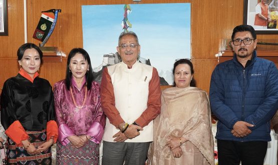 Royal Family of Bhutan pays courtesy visit to LG Kavinder, First Lady.