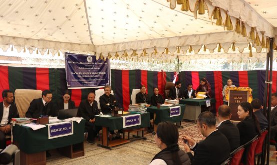 DLSA, Leh organized 3rd National Lok Adalat at District Court Complex Leh.