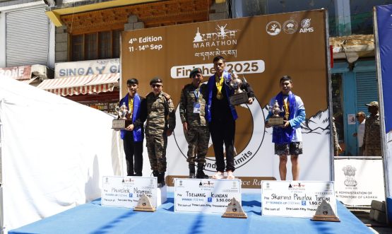 The opening day of the Ladakh Marathon 2025 witnessed exceptional endurance, grit, and determination as athletes from across India and abroad took on two of the most challenging races — the Silk Route Ultra and the Khardongla Challenge.