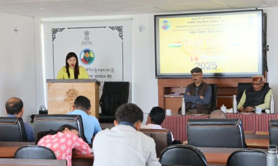 Celebration of Hindi Divas at the National Institute of Sowa Rigpa.