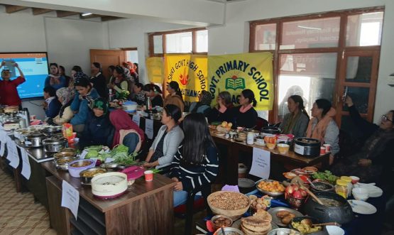 PM POSHAN Zonal Level Cooking Competition Held at High School Chumathang.