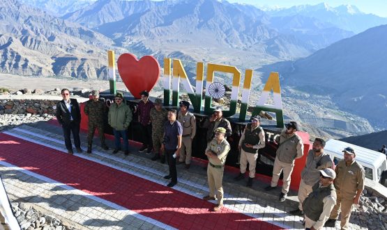 Chief Secretary Ladakh Dr. Pawan Kotwal Visits Randhawa Top View Point in Kargil.