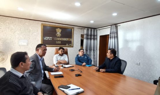 A meeting on PM Gati Shakti was convened today under the chairmanship of Deputy Commissioner, Leh, Romil Singh Donk, IAS, in the VC Room of the DC Office, Leh.
