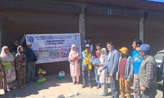 Training on cultivation of saffron held in Kargil; free distributes saffron corms.