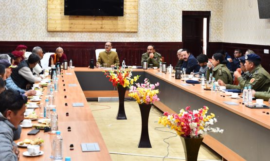 Chief Secretary Dr. Pawan Kotwal Chairs Peace Meeting on Recent Incident in Ladakh.