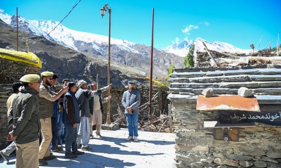 CEC Kargil Dr. Jaffer Akhoon Inspects Heritage Site of Akhoon Mohd Sharif at Stangkung, Reviews R&B Works in Suru Valley.