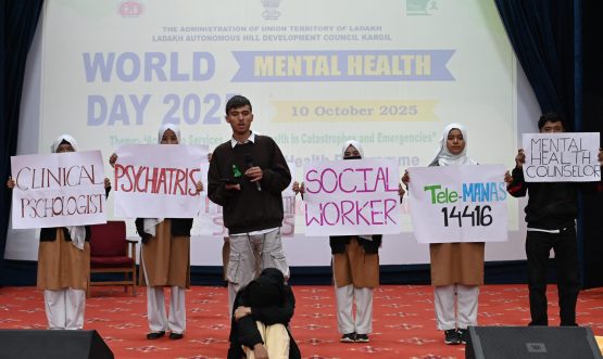 CEC Kargil attends World Mental Health Day observed in Kargil.