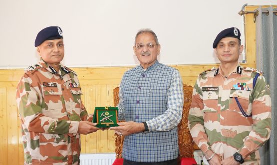 DG ITBP calls on Lt Governor of Ladakh.