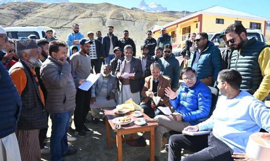 MP Ladakh Tours Drass Sub-Division; Reviews Developmental Activities.