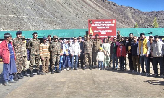 Civil-Military Health Initiative “Swasth Nari, Sashakt Parivar Abhiyaan” Organized at Majdass, Kargil.