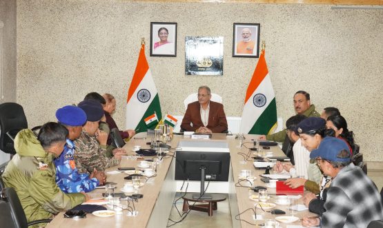 LG Kavinder Gupta chairs high-level security review meeting.