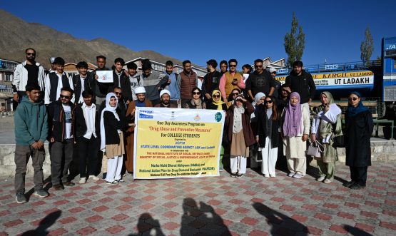 Mass Pledge Taking and Awareness Program Held at Government Degree College Kargil.