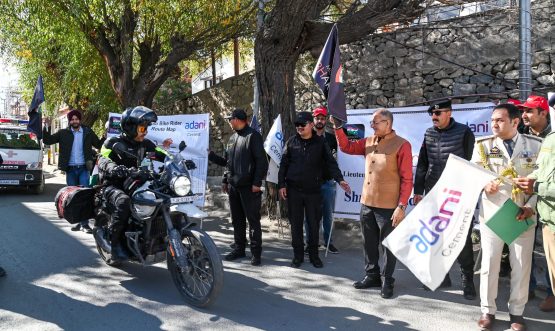 LG Kavinder flags off solo motorbike expedition ‘Mission Bharat’ from Kargil.